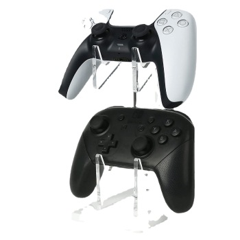 Universaali Kaksoisohjainpidike PS4 PS5 XBOX ONE -kytkimelle, Ohjaintelineen Pelitarvikkeet, Rakentaa Pelilinnoitukset (Crystal Black)