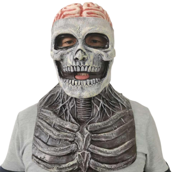 Mască Cu Craniu De Halloween, Mască Biochimică înfiorătoare, Mască Cu Schelet Din Latex, Măști înfricoșătoare Pentru Petrecere Costumată Pentru Adulți